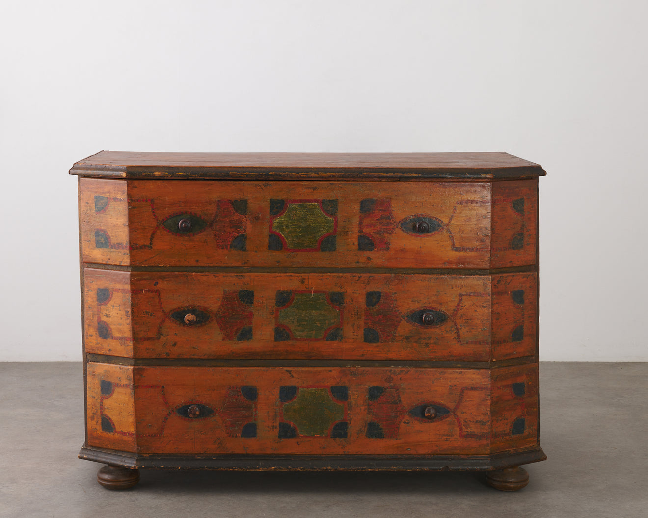 ITALIAN PAINTED 3-DRAWER CHEST